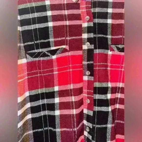 Urban Outfitters BDG Boyfriend Red Flannel - Picture 3 of 4